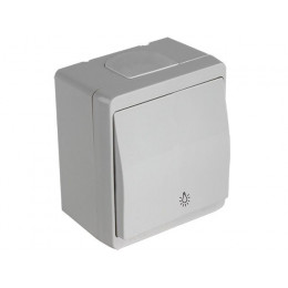 Выключатель кнопочный (открытый) серый, NEMLIYER, MUTLUSAN