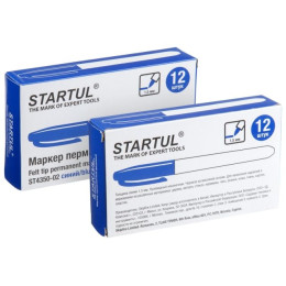 Маркер промышл. перманентный фетровый синий STARTUL PROFI (ST4350-02)