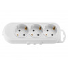 Розетка 3-ая переносная (с/з, 16А, 250В) белая, BYLECTRICA
