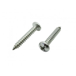 Шуруп 4.2х50 мм полусф. головка, белый цинк, острый, DIN 7981 (500 шт в карт. уп.)