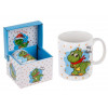 Кружка керамическая, в кор., 360 мл., CHRISTMAS DRAGON-2, PERFECTO LINEA