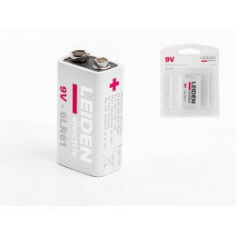 Батарейка 6LR61 (6LF22) 9V alkaline 1шт. LEIDEN ELECTRIC