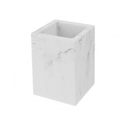 Стакан для зубных щеток MARBLE, белый, PERFECTO LINEA