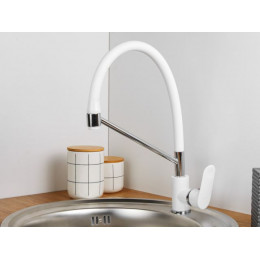 Смеситель для кухни D35-A, серия 290 белый, ECONOCE