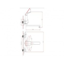 Смеситель для ванны (Lt) D35, серия Lily белый, a-five