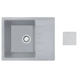 Мойка кухонная из искусственного камня PLATINUM серый 570х465 мм, AV Engineering
