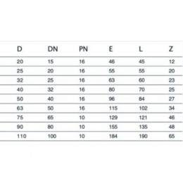 Колено ПЭ 50, AV Engineering