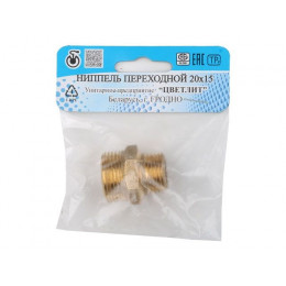 Ниппель ред. 3/4" нар. х 1/2" нар., Цветлит (инд. упак.)