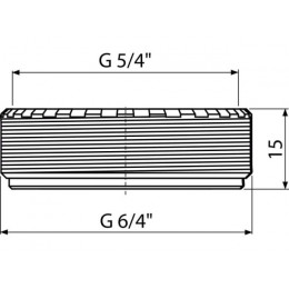 Переходник 6/4"х5/4", Alcaplast