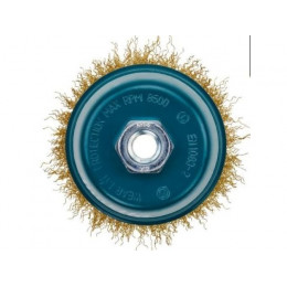 Щетка д/шлиф.маш. проволочная, чашечная 100мм / М14 MAKITA