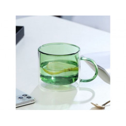 Кружка стеклянная с двойными стенками, 280 мл, лес, серия ENCANTO, PERFECTO LINEA