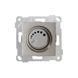 Выключатель поворотный (диммер) (скрытый, без рамки, винт. зажим, 1000Вт) титан, RITA, MUTLUSAN