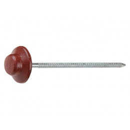 Гвоздь для битумного еврошифера 2.5х70 красный круглый (100 шт в упак)