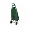 Сумка-тележка хозяйственная на колесах 30 кг, зеленая, полоска, PERFECTO LINEA
