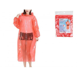 Дождевик-пончо c рукавами, красный, PERFECTO LINEA