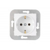 Розетка 1-ая (скрытая, с/з) белая, Уют, Bylectrica