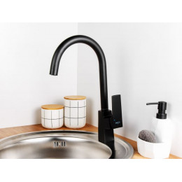 Смеситель для кухни (Lt) D35, серия Lily черный, a-five