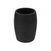 Стакан для зубных щеток BLACKSTONE, черный, PERFECTO LINEA