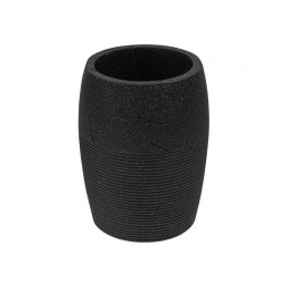 Стакан для зубных щеток BLACKSTONE, черный, PERFECTO LINEA