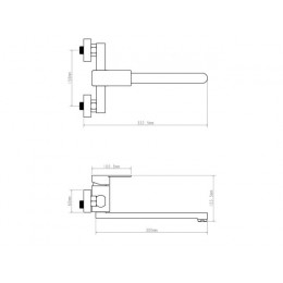 Смеситель для ванны D35-A, серия 210 ECONOCE