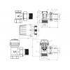 Комплект кранов угловой 1/2" для радиатора с термоголовкой, AV Engineering (инд. упак.)