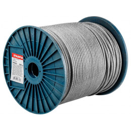 Трос стальной в ПВХ М5(4) DIN 3055 (бухта 200 м) STARFIX