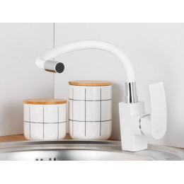 Смеситель для кухни D35-A, серия 270 белый, ECONOCE