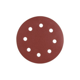 Шлифлист 180мм круг Р80 д/стен и потолков самосцепл. 8 отв. 5 шт. WORTEX