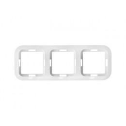 Рамка 3-местная белая, Гармония, BYLECTRICA