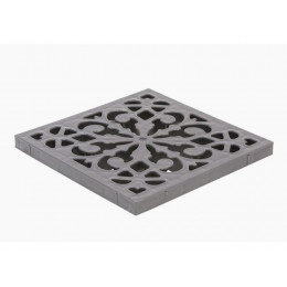 Решетка пластиковая декоративная к дождеприемнику (металлик), Ecoteck, РБ