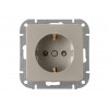Розетка 1-ая (скрытая, с/з) песочная, Astrum, BYLECTRICA