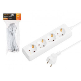 Удлинитель 7м (4 роз., 2,2кВт, с/з, ПВС 3х1) Юпитер