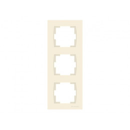 Рамка 3-ая вертикальная кремовая, RITA, MUTLUSAN