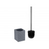 Ершик с подставкой STONE ESSENCE, серый, PERFECTO LINEA