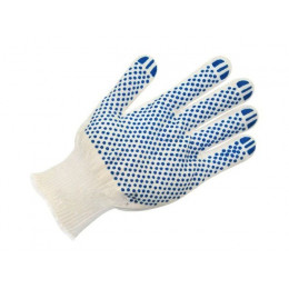 Перчатки х/б с ПВХ "Точка", 13класс (мин. риски)