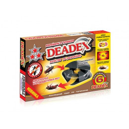 Контейнер от тараканов "DEADEX" (6 шт.) (тройная формула)