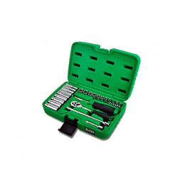 Набор головок 1/4" 4-13мм 24предм. 6гр. TOPTUL