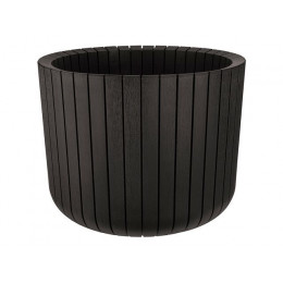 Кашпо ШАТО D250мм H200мм 8л (белый ротанг) IDEA