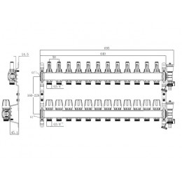 Коллекторная группа AVE136, 12 вых. AV Engineering