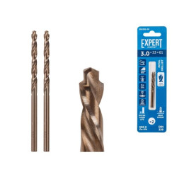 Сверло по металлу ц/х 3.0х33х61 мм HSS-Co, комплект из 2-х шт EXPERT STARTUL
