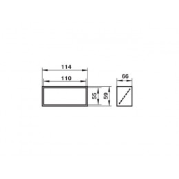 Обратный клапан воздуховода 5151 плоских каналов 55х110мм ZERNBERG
