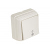 Выключатель кнопочный (с подсветкой, открытый) кремовая, BRON, MUTLUSAN