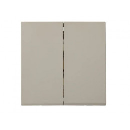 Выключатель 2 клав. проходной (скрытый, 10А) песочный, Carre, BYLECTRICA