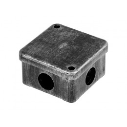 Коробка распаечная ОП 75х75х40мм, серебро, 4 мембр. вх. IP53 ЮПИТЕР