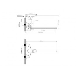 Смеситель для ванны (Lt) D40, серия BAS AV Engineering