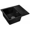 Мойка кухонная из искусственного камня PLATINUM черный 570х465 мм, AV Engineering