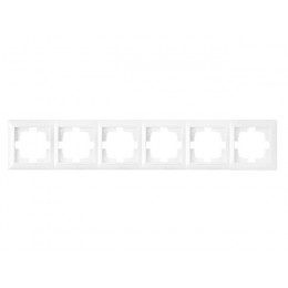 Рамка 6-местная белая, Стиль, Bylectrica