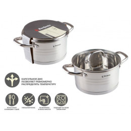Кастрюля из нерж.стали, 1.8 л, ф 16 x 9, серия MILAGROS (Милагрос), PERFECTO LINEA