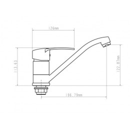 Смеситель для кухни D40-A, серия 320, ECONOCE