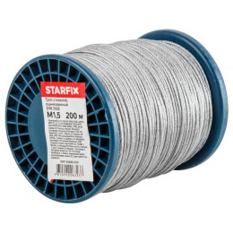 Трос стальной, оцинк. М1.5 DIN 3055 (бухта 200 м) STARFIX